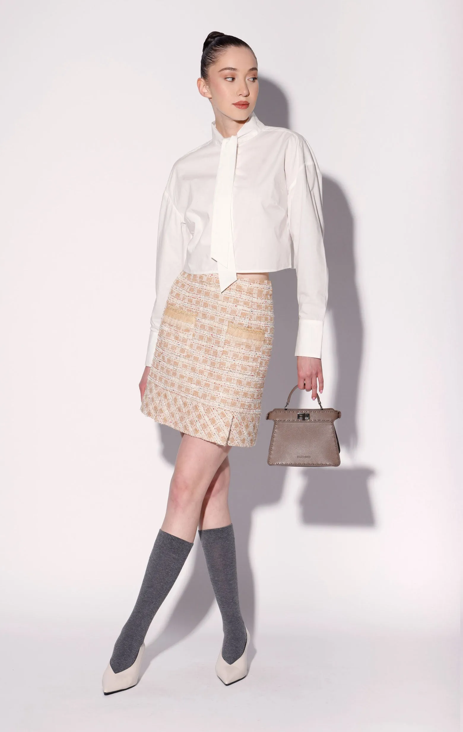 Bree Skirt, Caramel Tweed sold by Walter Baker product image thumbnail 2