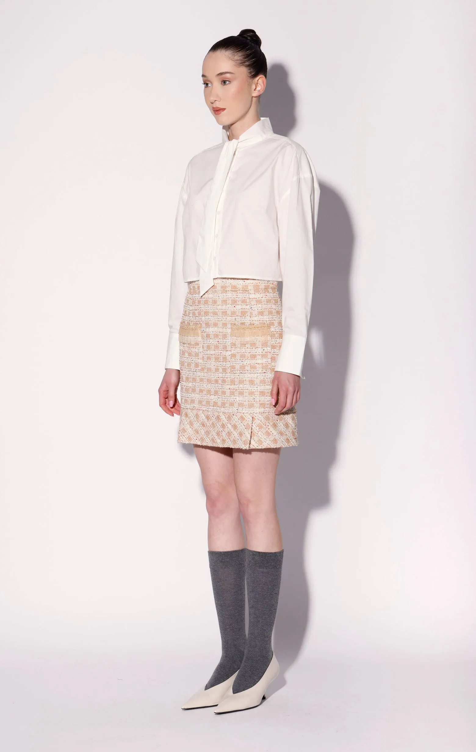 Bree Skirt, Caramel Tweed sold by Walter Baker product image thumbnail 3