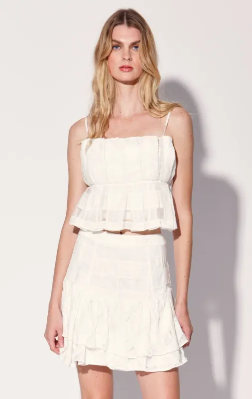 Gweneth Top, White sold by Walter Baker