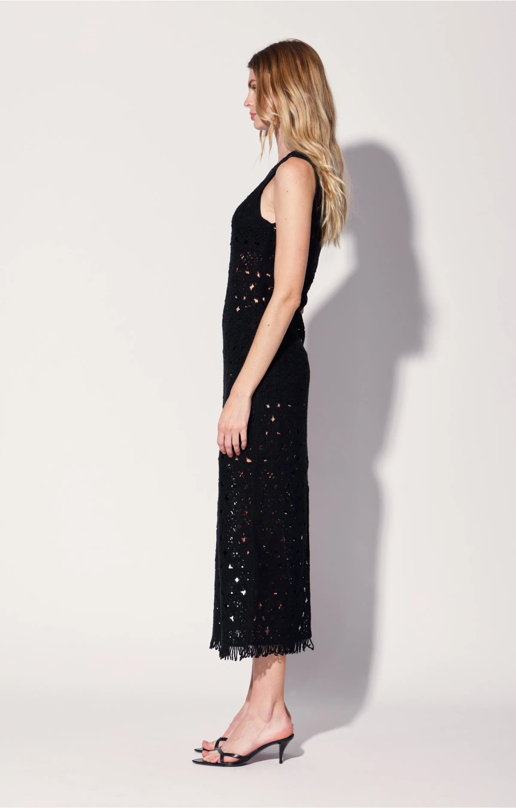 Brianna Dress, Dot Crochet Black sold by Walter Baker product image thumbnail 3