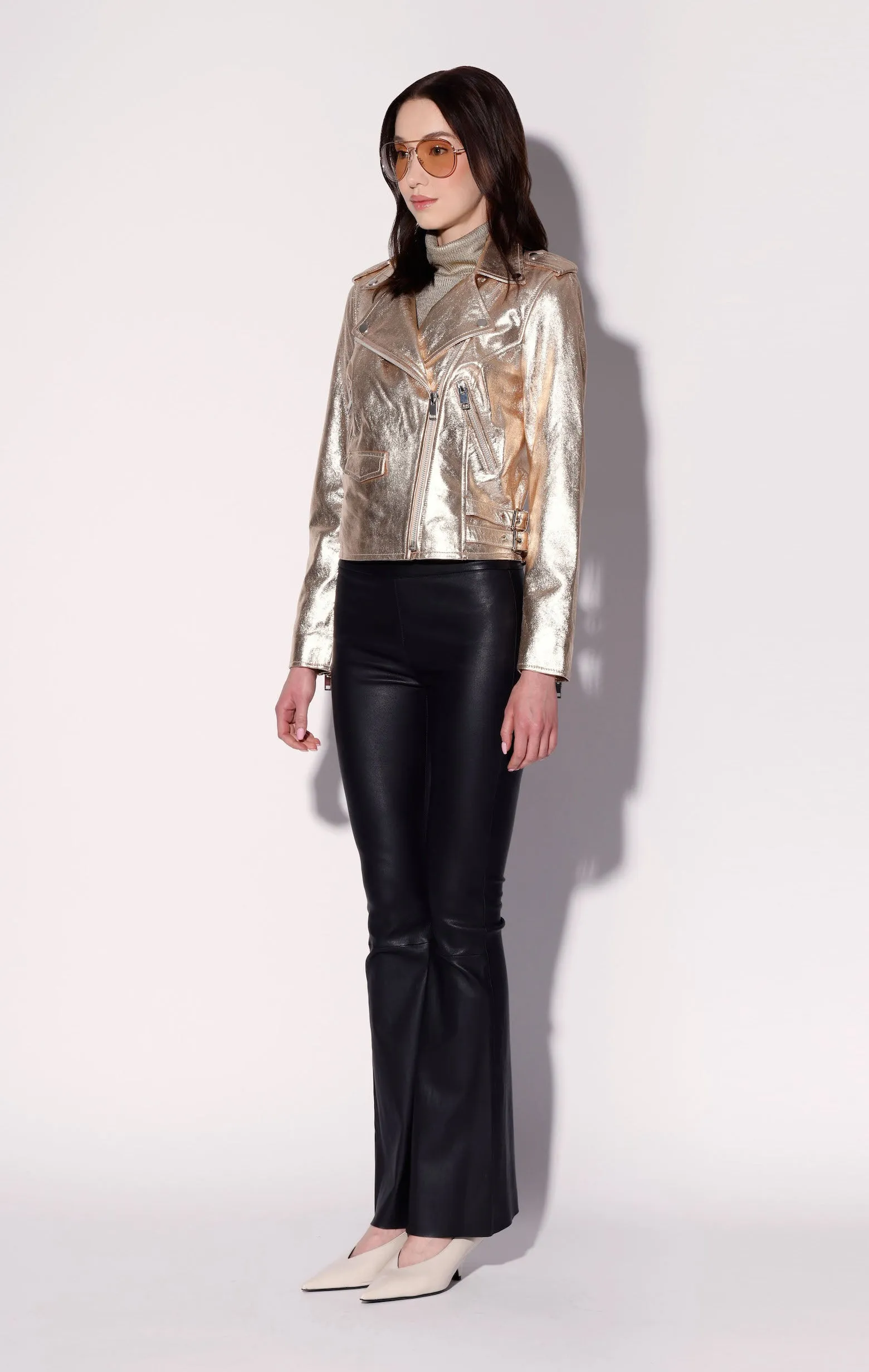 Liz Jacket, Gold - Leather sold by Walter Baker product image thumbnail 3