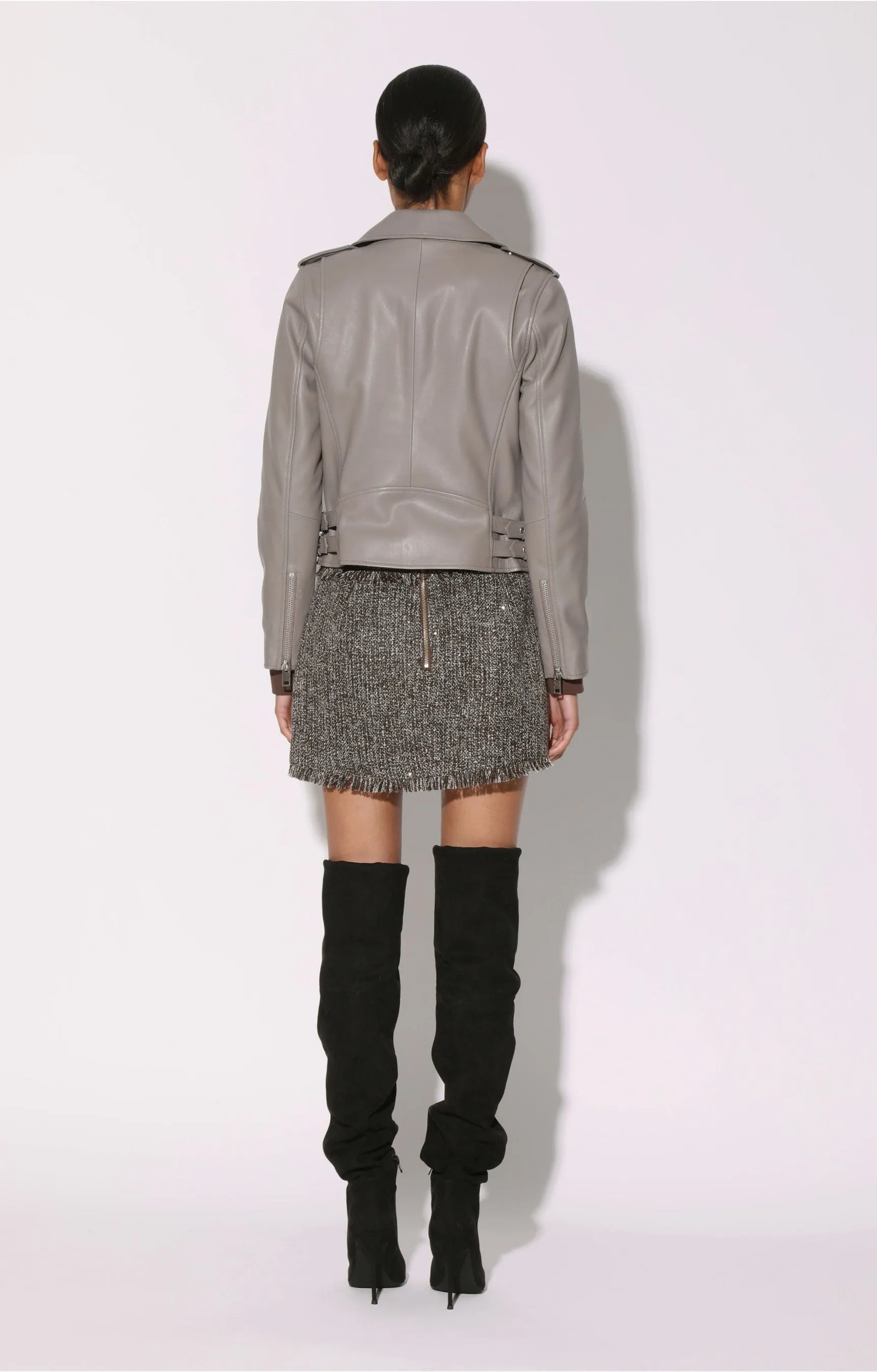 Liz Jacket, Smoke - Leather sold by Walter Baker product image thumbnail 4