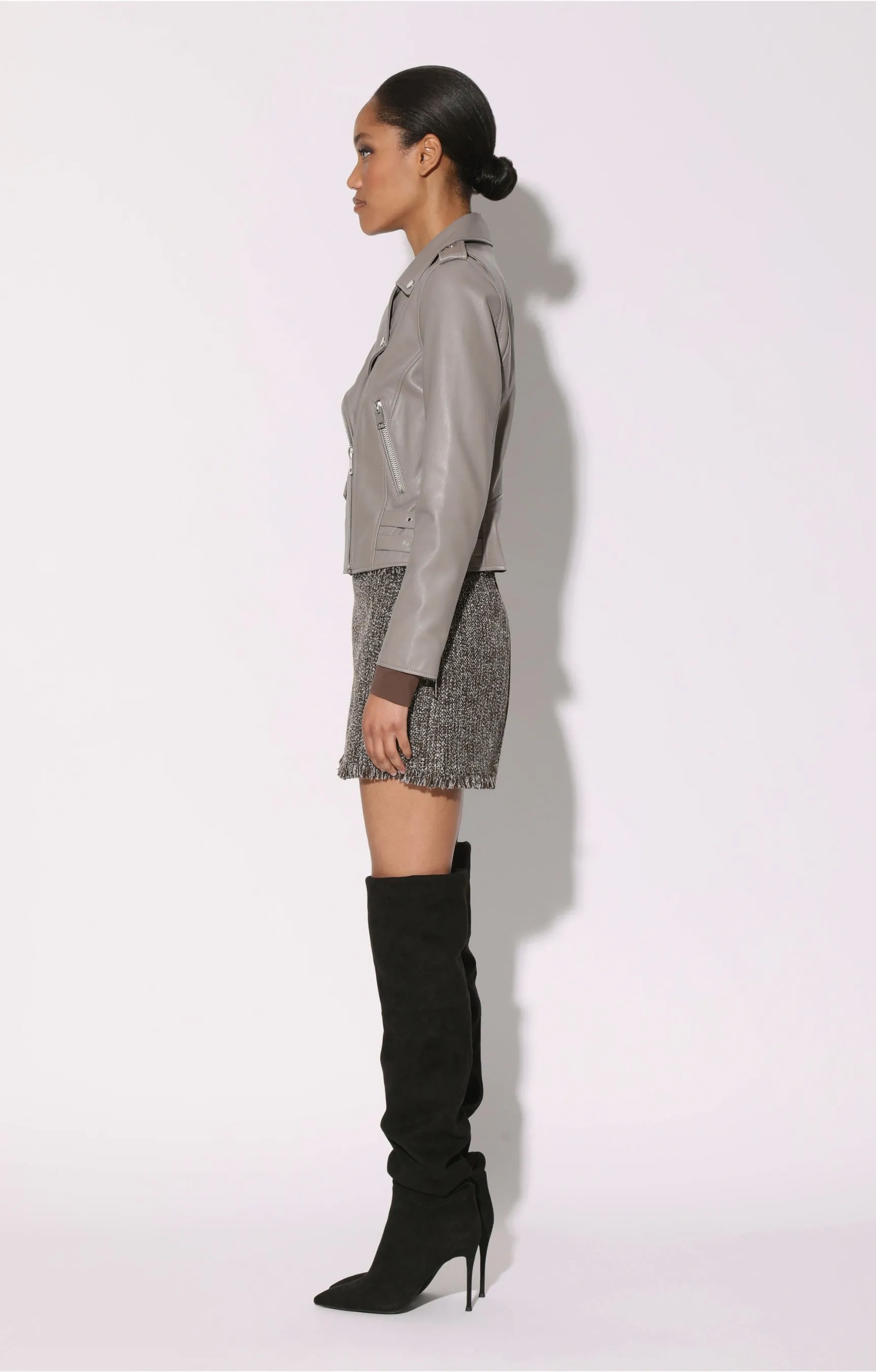 Liz Jacket, Smoke - Leather sold by Walter Baker product image thumbnail 3