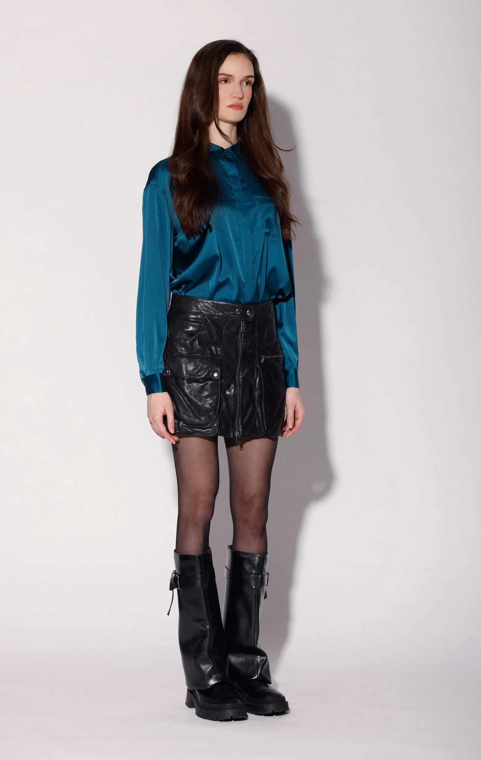 Shirley Skirt, Black - Leather sold by Walter Baker product image thumbnail 3