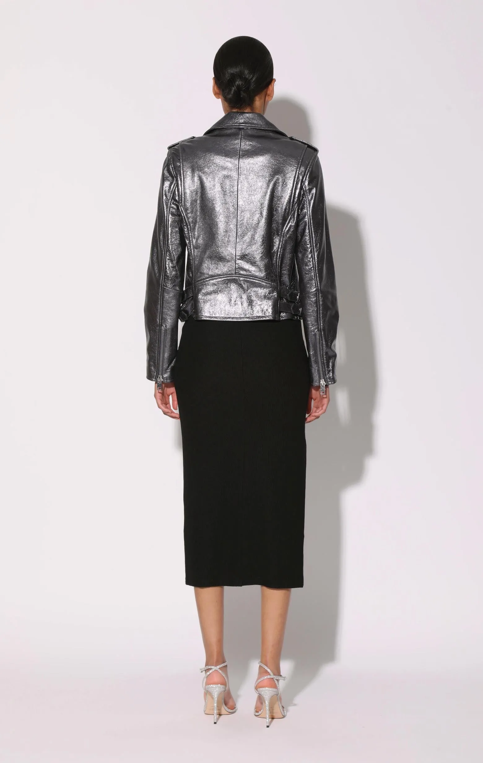 Liz Jacket, Gunmetal - Leather sold by Walter Baker product image thumbnail 4