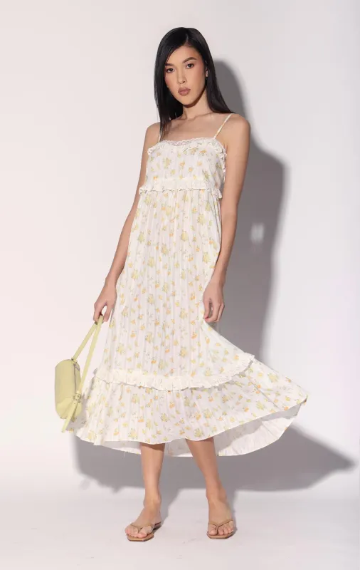 Carla Dress, Yellow Bouquet made by Walter Baker