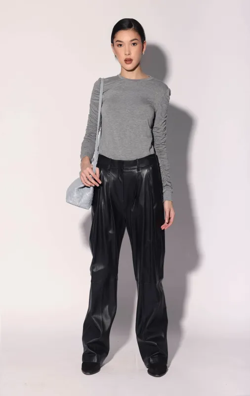 Luka Pant, Black - Leather (Fall 2026) made by Walter Baker