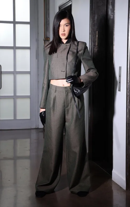 Malcam Pant, Mini Clover Check made by Walter Baker