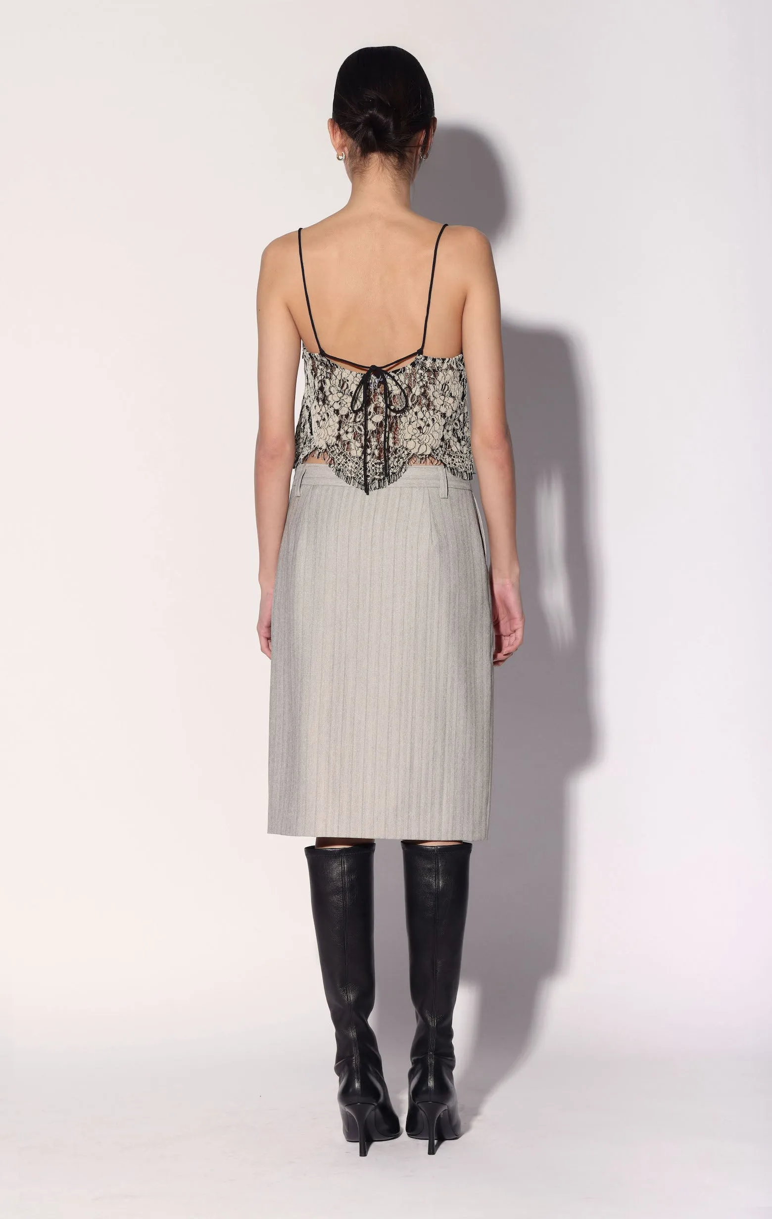 Danika Top, Ivory Black Lace sold by Walter Baker product image thumbnail 4