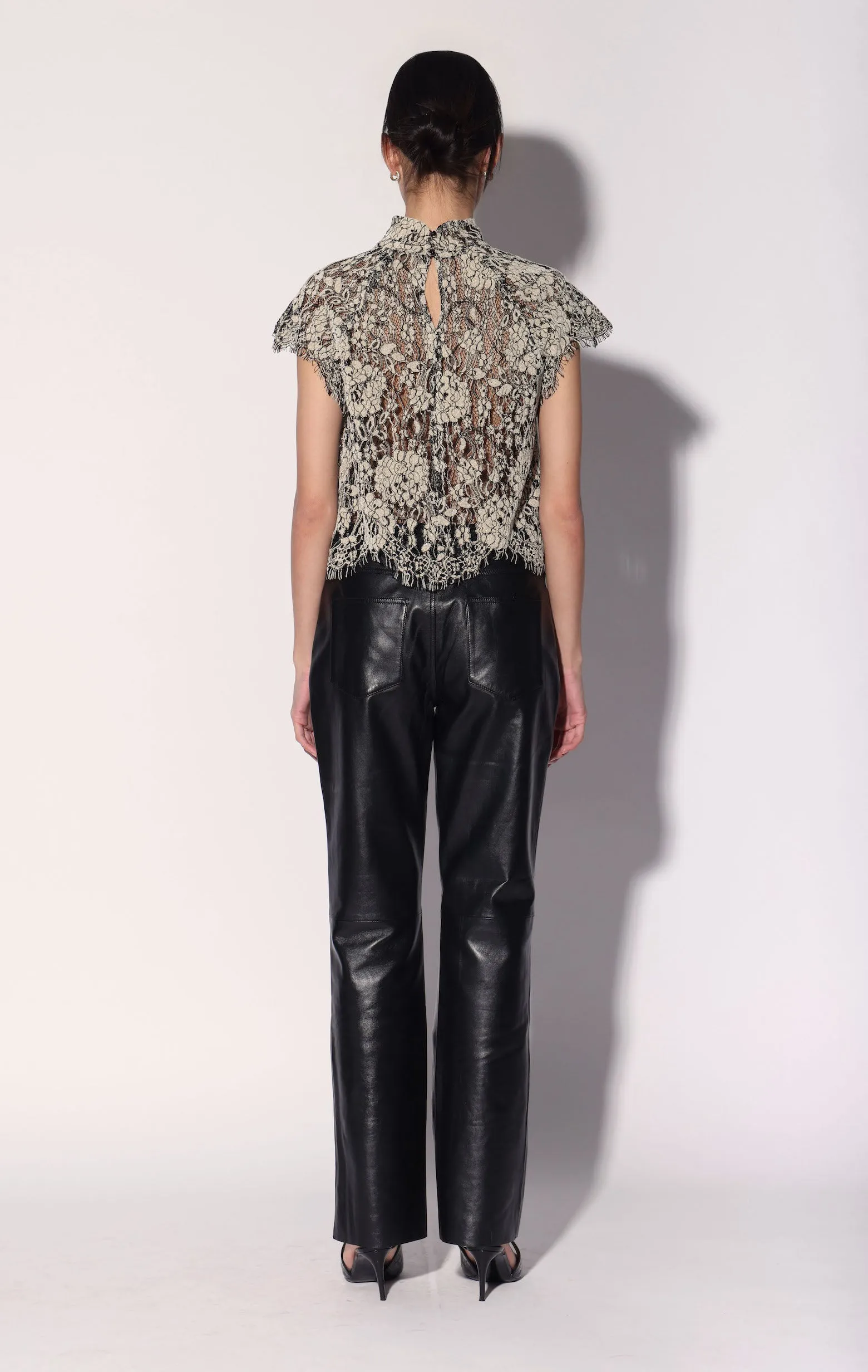 Dalton Top, Ivory Black Lace sold by Walter Baker product image thumbnail 4