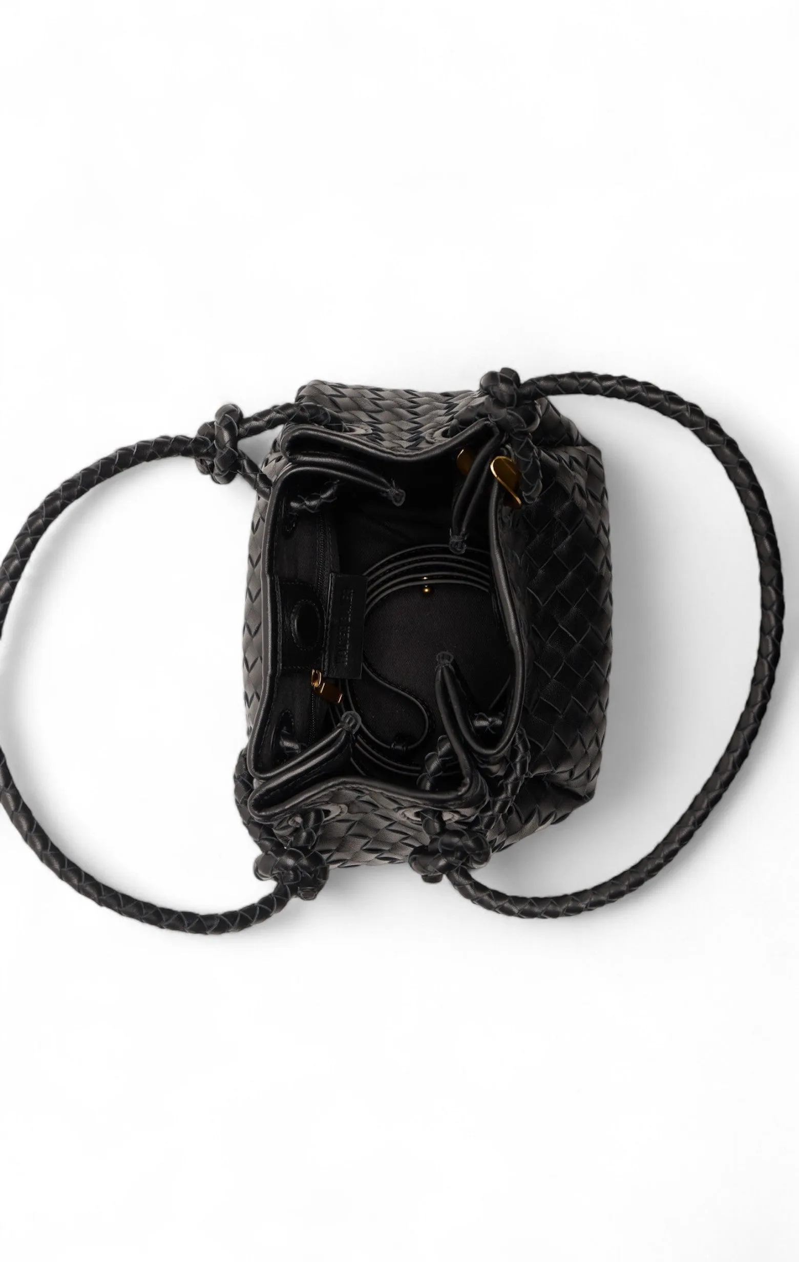 Kinsley Woven Top Handle, Black sold by Walter Baker product image thumbnail 3