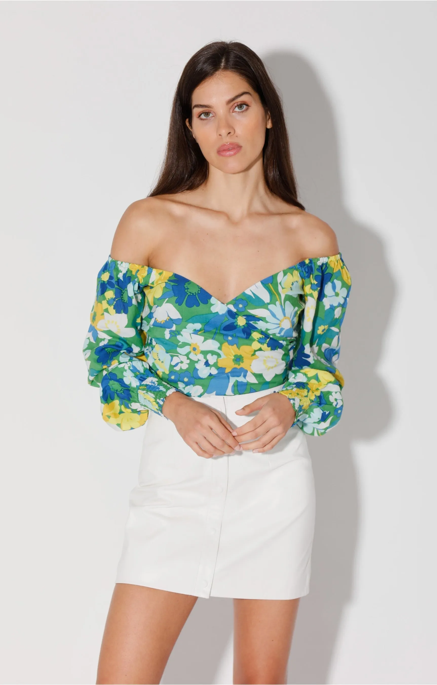 Amy Skirt, Bright White - Leather sold by Walter Baker product image thumbnail 2