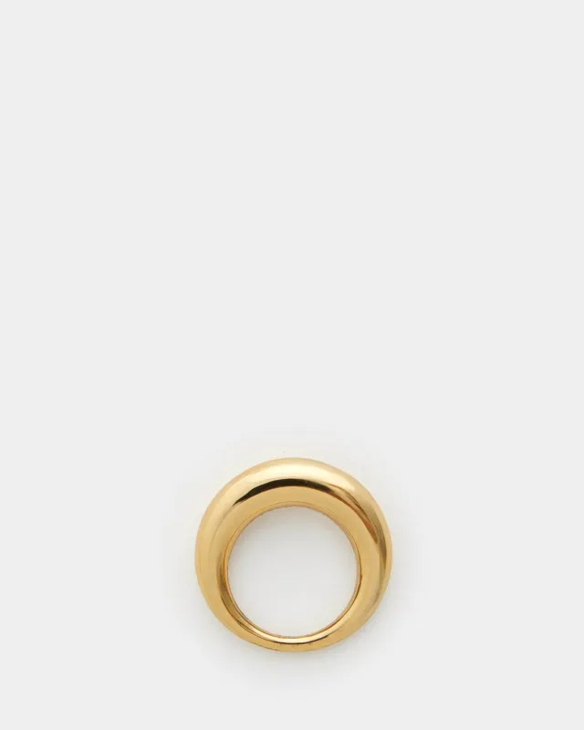 Snake Ring Thick Polished Gold sold by WANT Les Essentiels