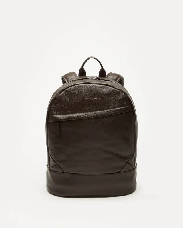 Kastrup Pebble-Grained Leather Backpack sold by WANT Les Essentiels