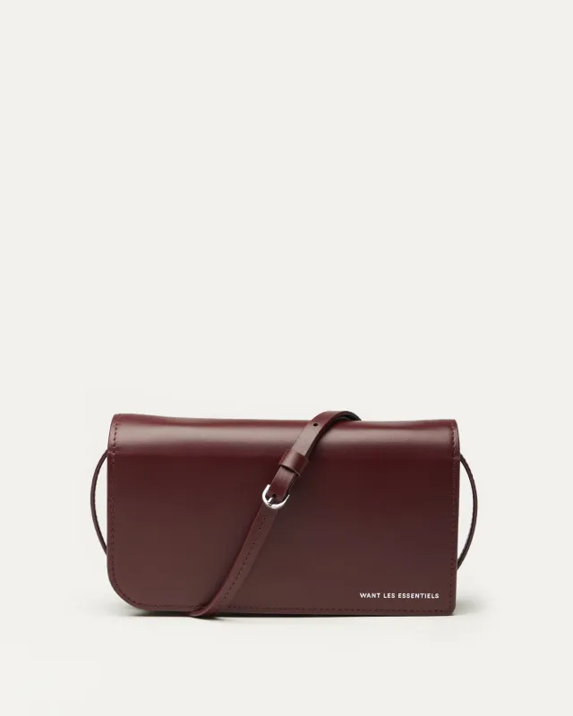 Arch Smooth Leather Wallet On Strap sold by WANT Les Essentiels