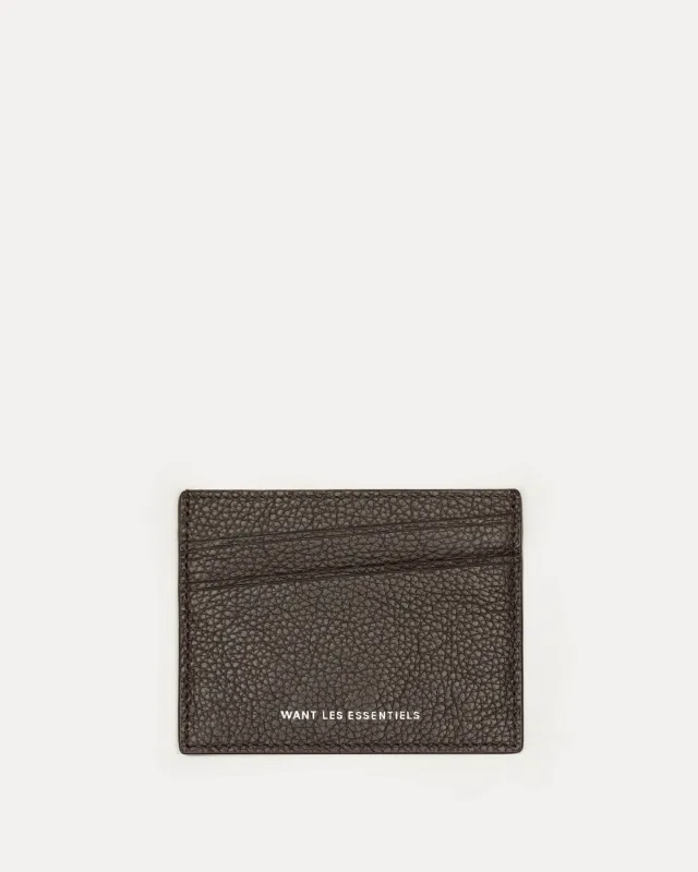 Branson Pebble-Grained Leather Cardholder sold by WANT Les Essentiels