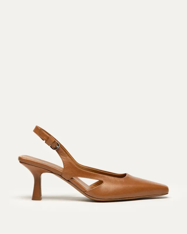 Holton Smooth Leather Slingback Heels made by WANT Les Essentiels