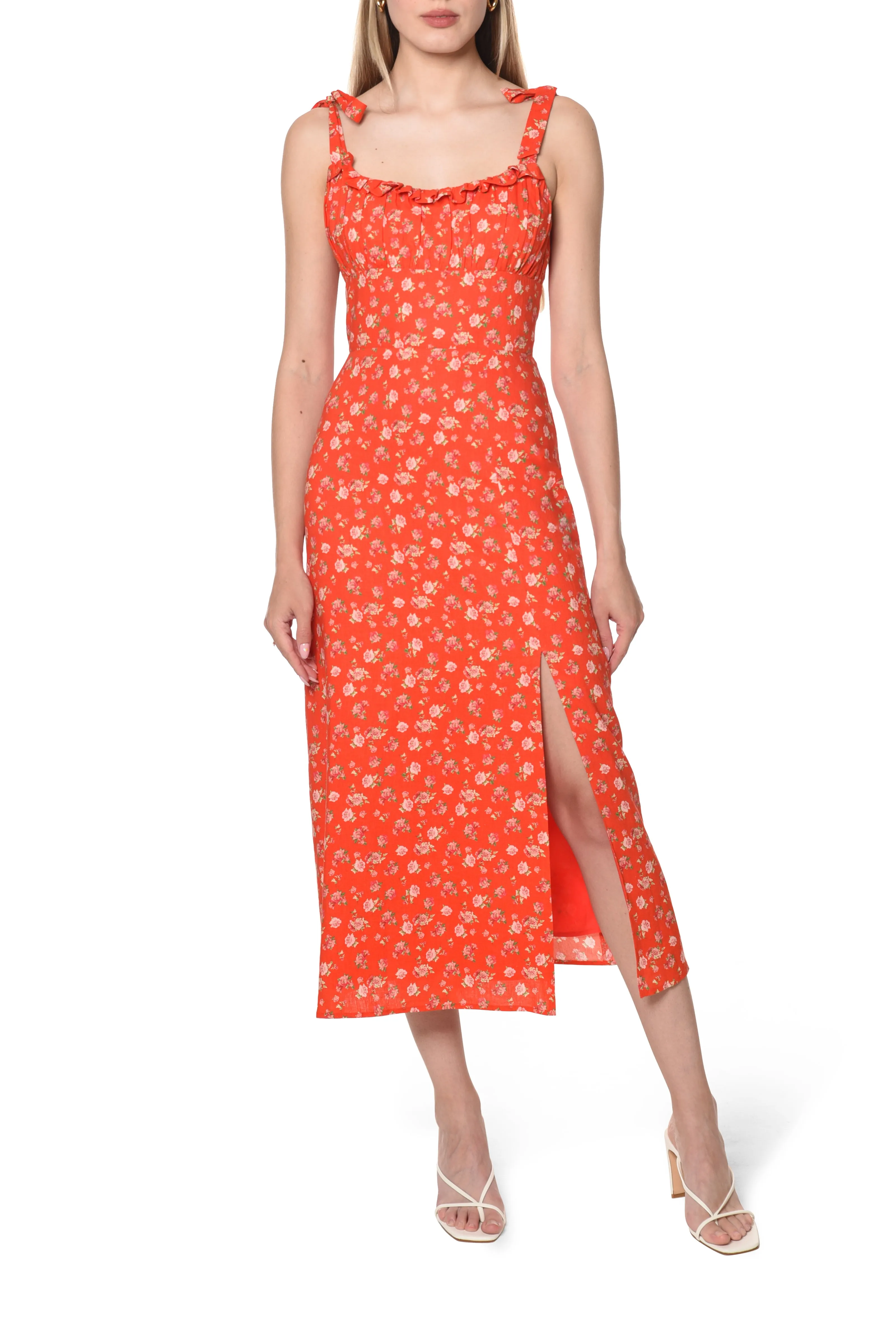 FLEUR WRAP DRESS sold by Wayf