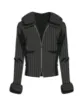 FUR COLLAR CARDIGAN sold by Wayf