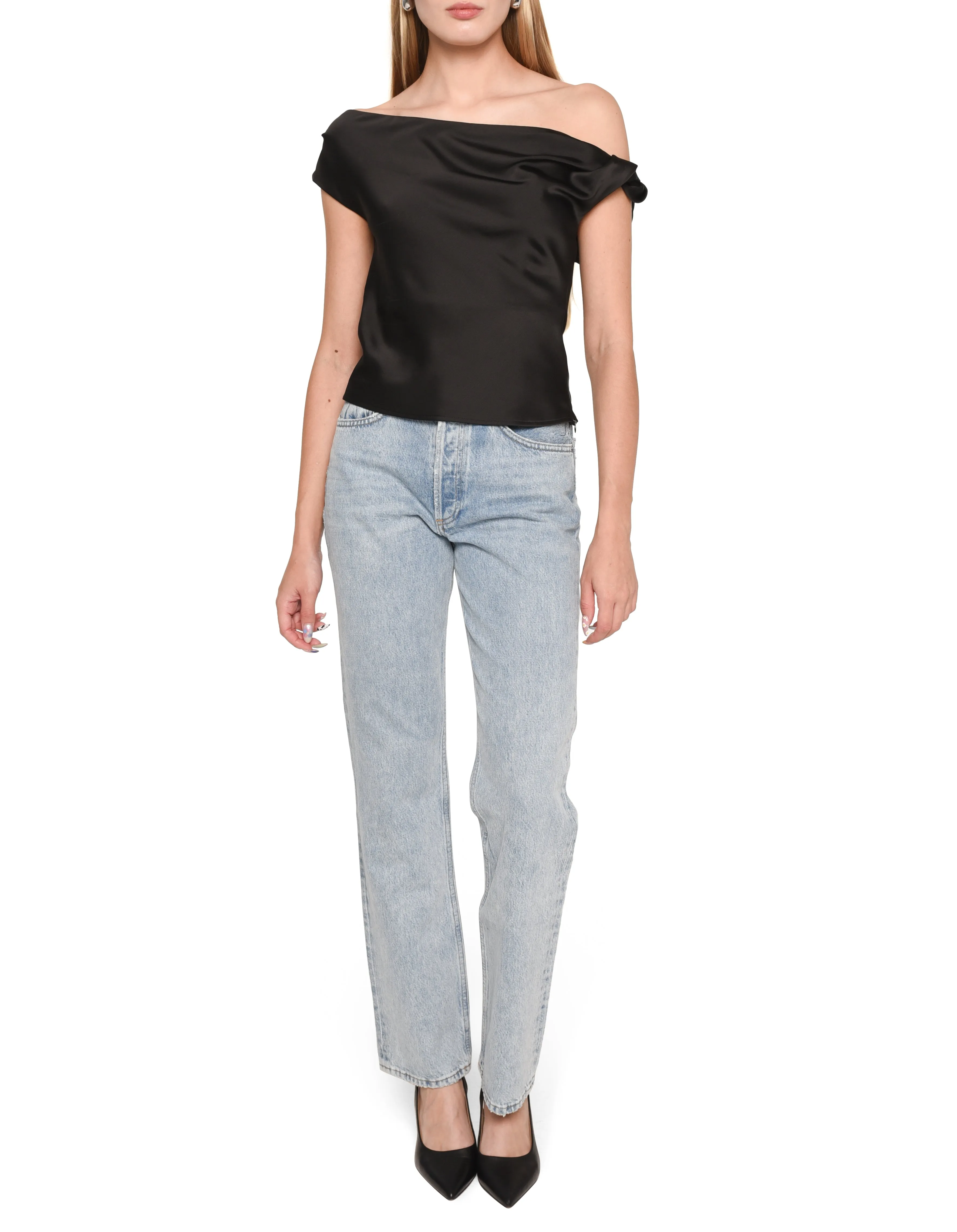 ONE OFF DRAPED TOP sold by Wayf product image thumbnail 3