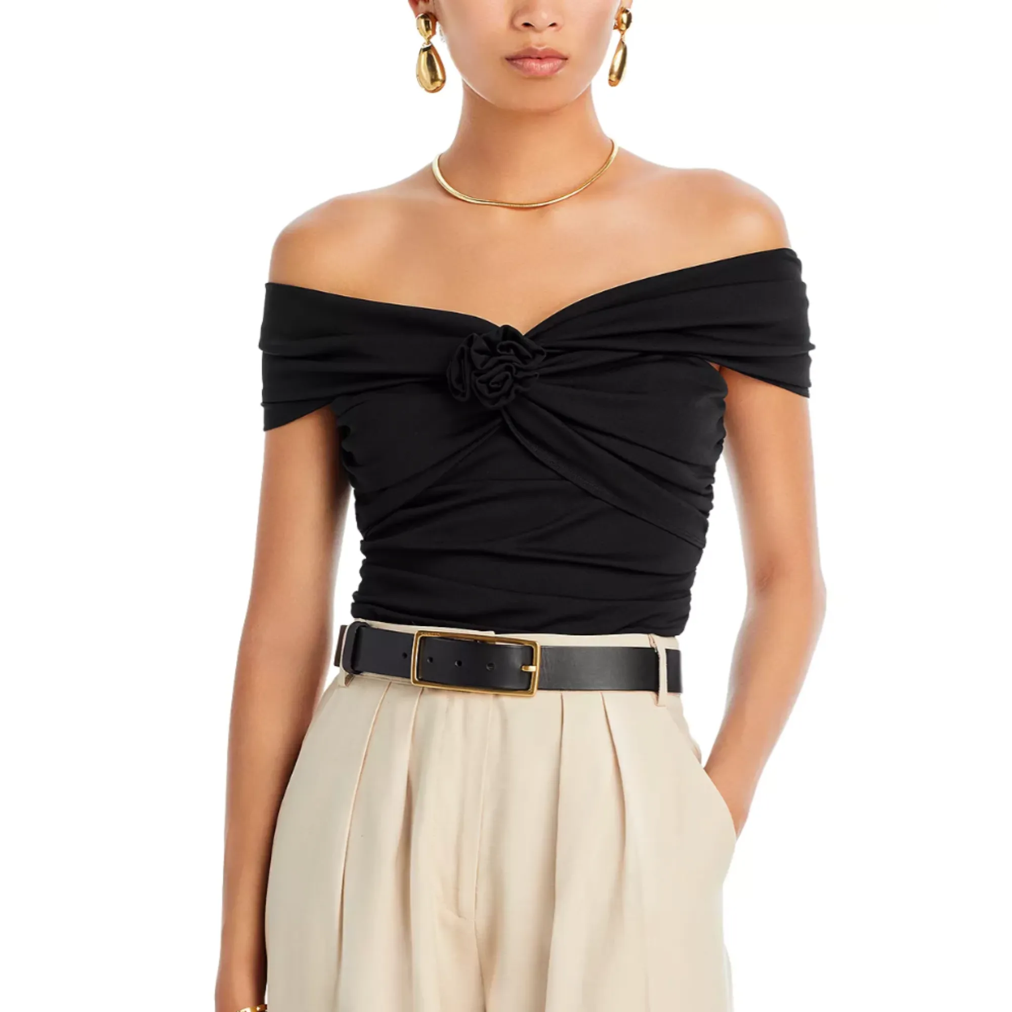 BELLE OFF SHOULDER TOP sold by Wayf