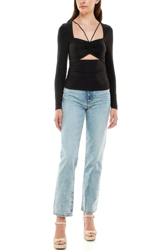 MELROSE HALTER TOP sold by Wayf