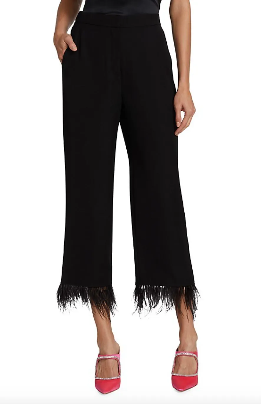 ROMEE FEATHER TRIM PANT sold by Wayf product image thumbnail 2
