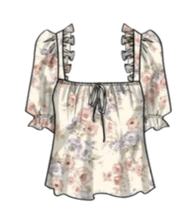 MISTI PUFF SLEEVE TOP made by Wayf