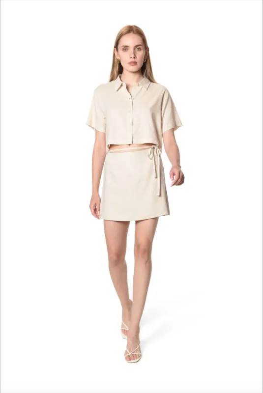 KENNY LINEN TOP sold by Wayf