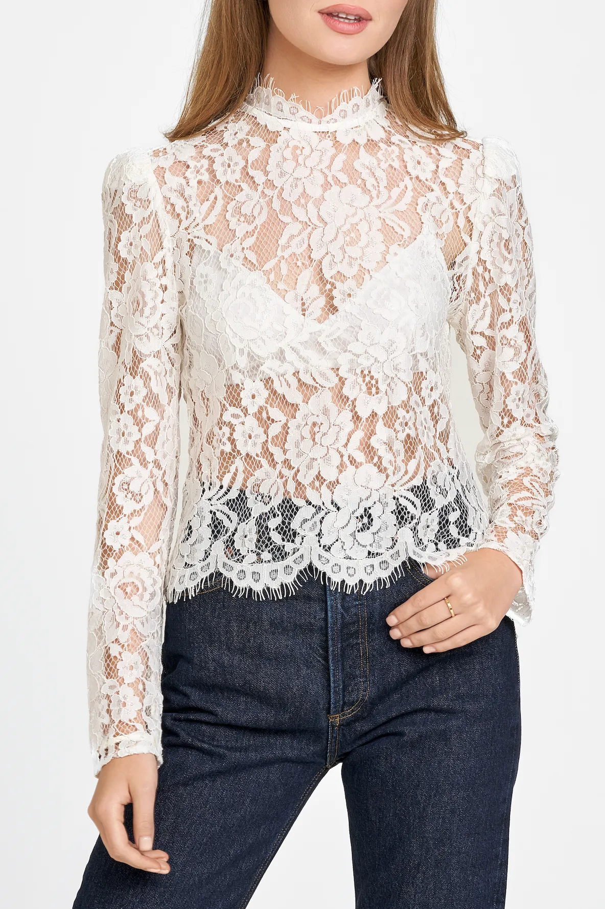 NELL LACE TOP sold by Wayf product image thumbnail 3
