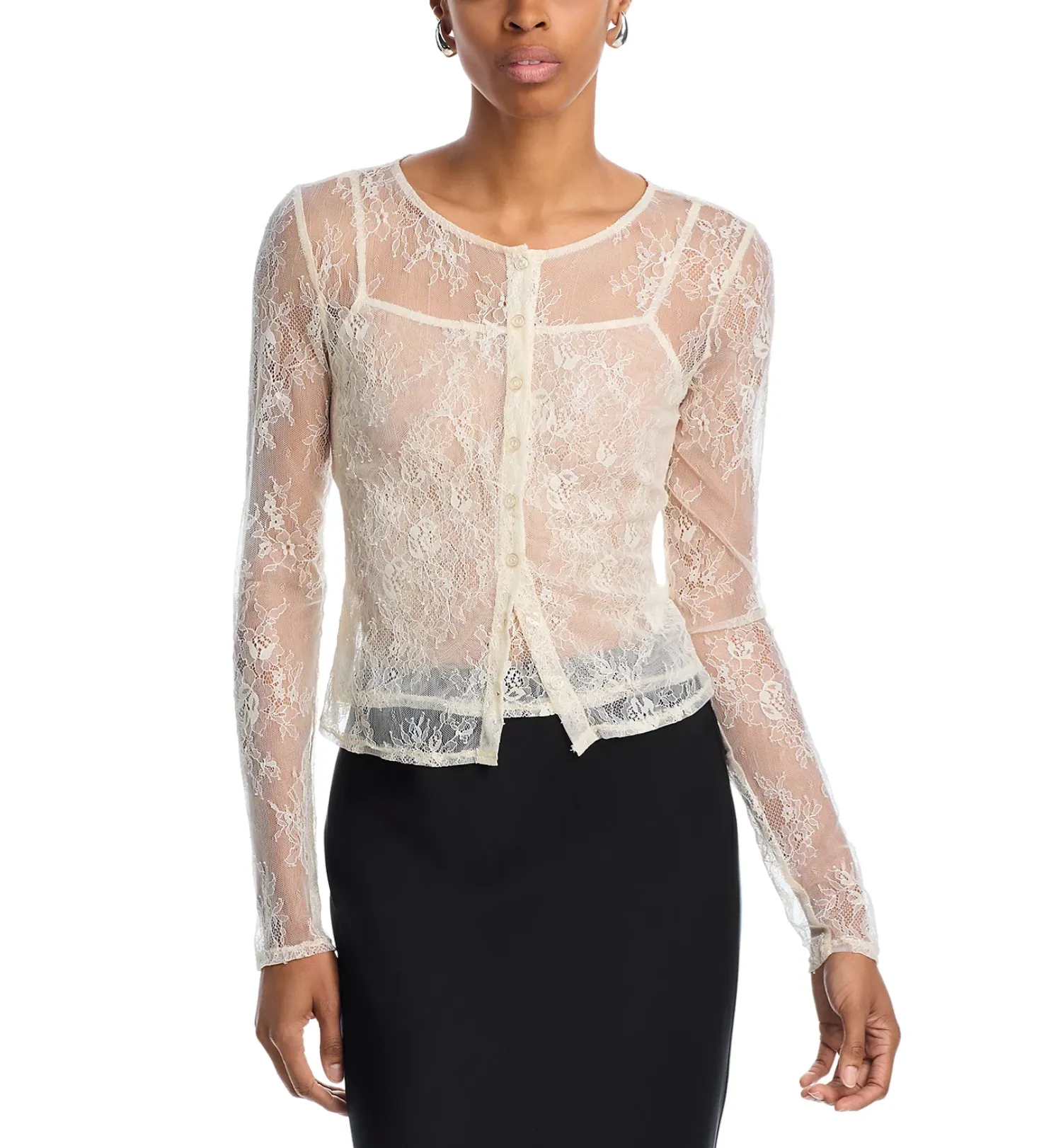PENELOPE LACE CAMI SET sold by Wayf