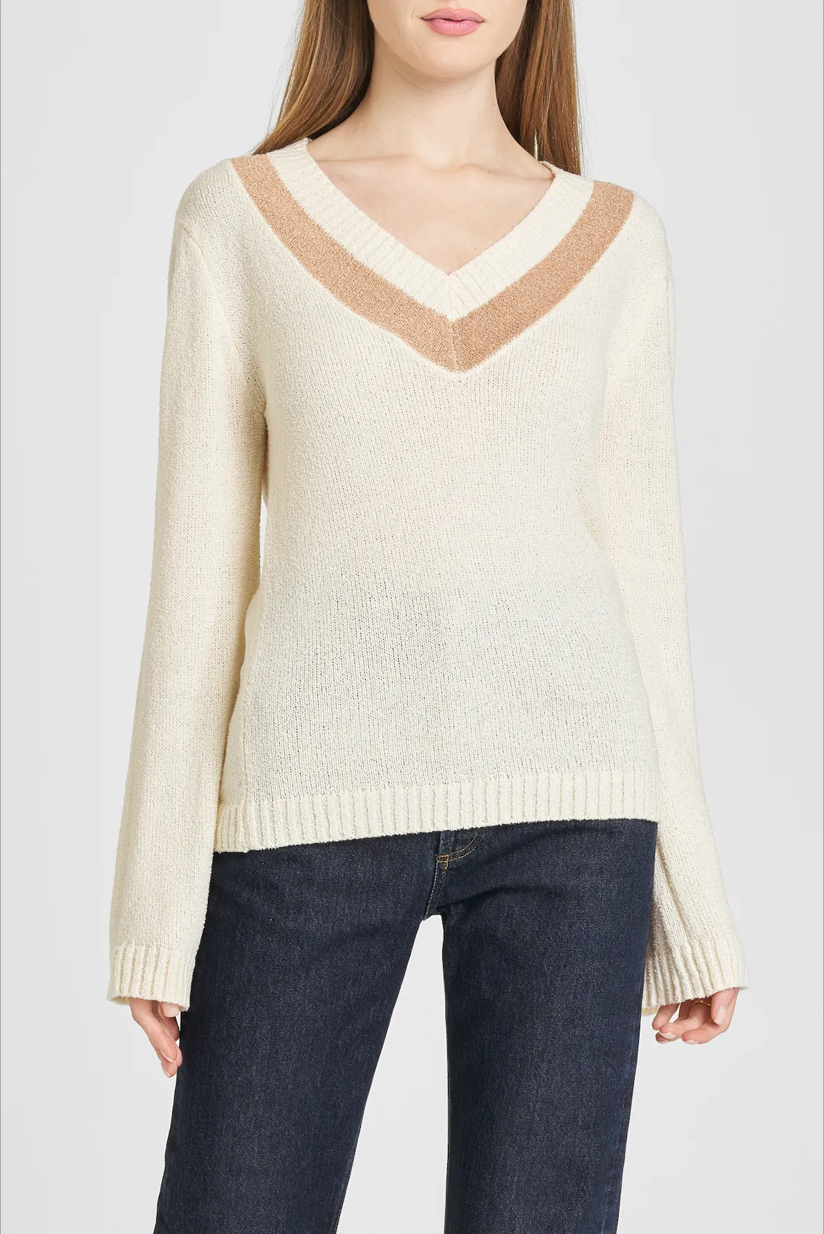 DYLAN V NECK PULLOVER sold by Wayf