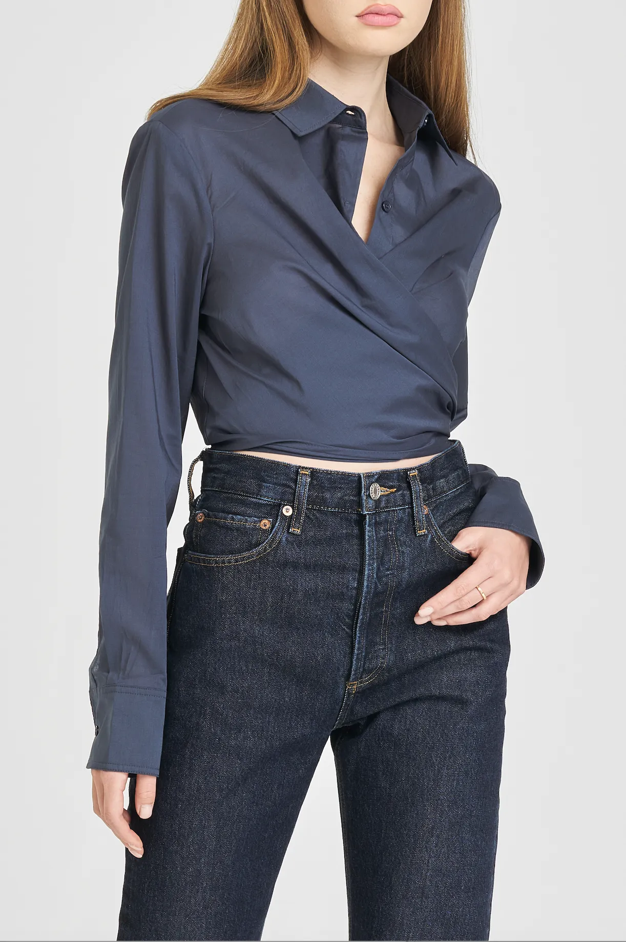 AMELIE WRAP SHIRT sold by Wayf product image thumbnail 4