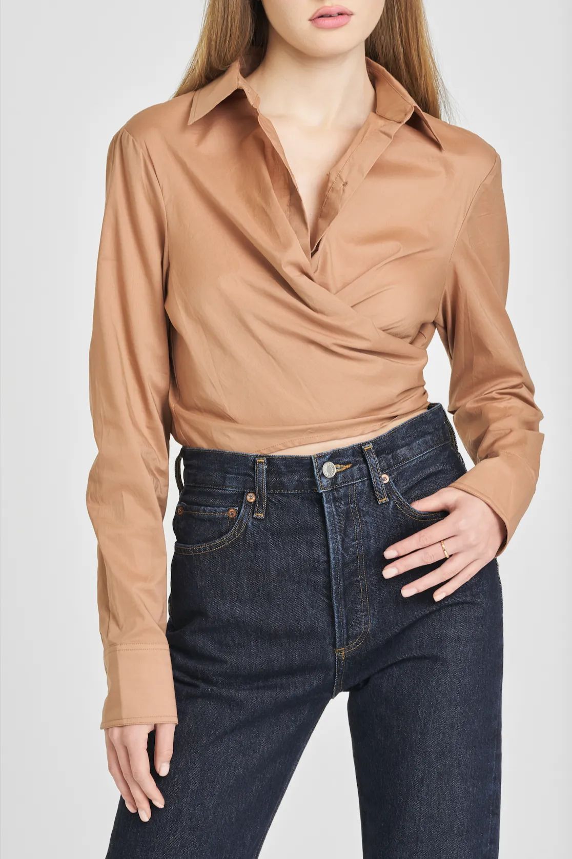 AMELIE WRAP SHIRT sold by Wayf product image thumbnail 3