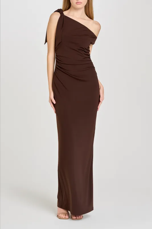 SAY LESS RUCHED DRESS sold by Wayf