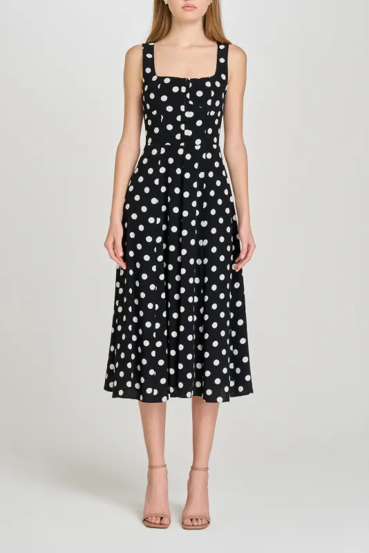 LEONIE CORSET MIDI DRESS sold by Wayf