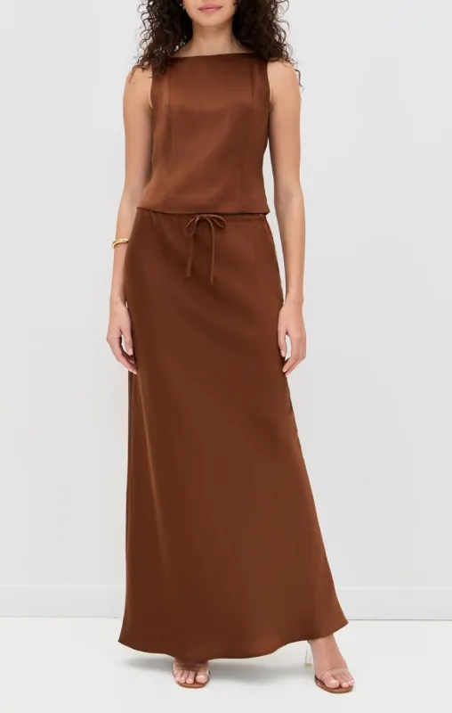 SLEEVELESS SATIN TOP sold by Wayf