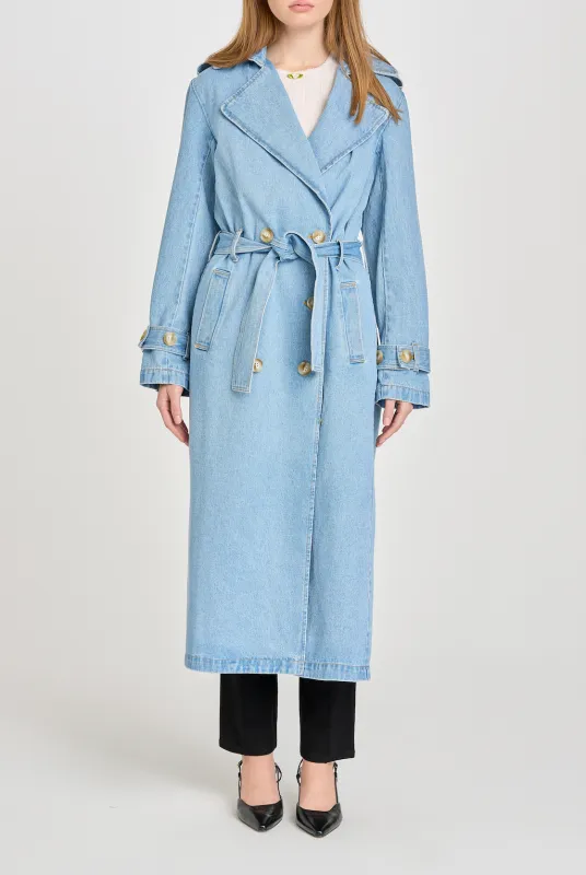 ASPEN DENIM TRENCH sold by Wayf