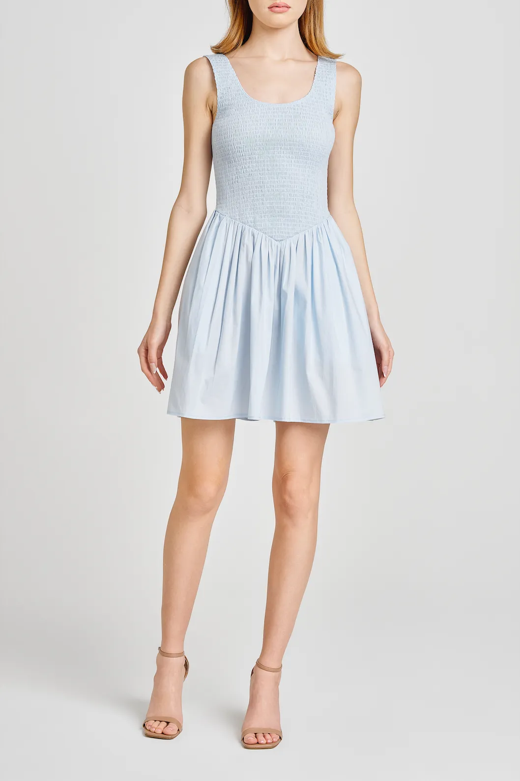 DANA SMOCKED MINI DRESS sold by Wayf