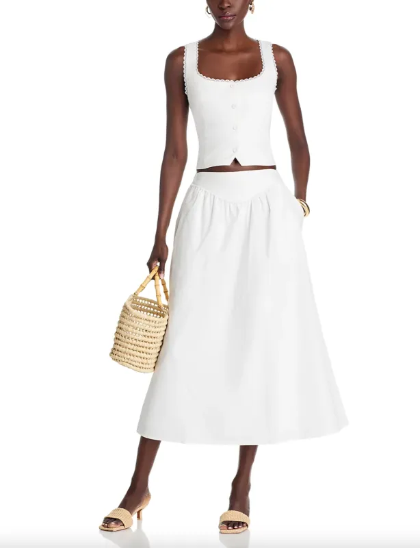 Claire Drop Waist Skirt sold by Wayf