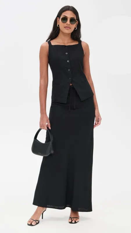 LINEN MAXI SKIRT sold by Wayf