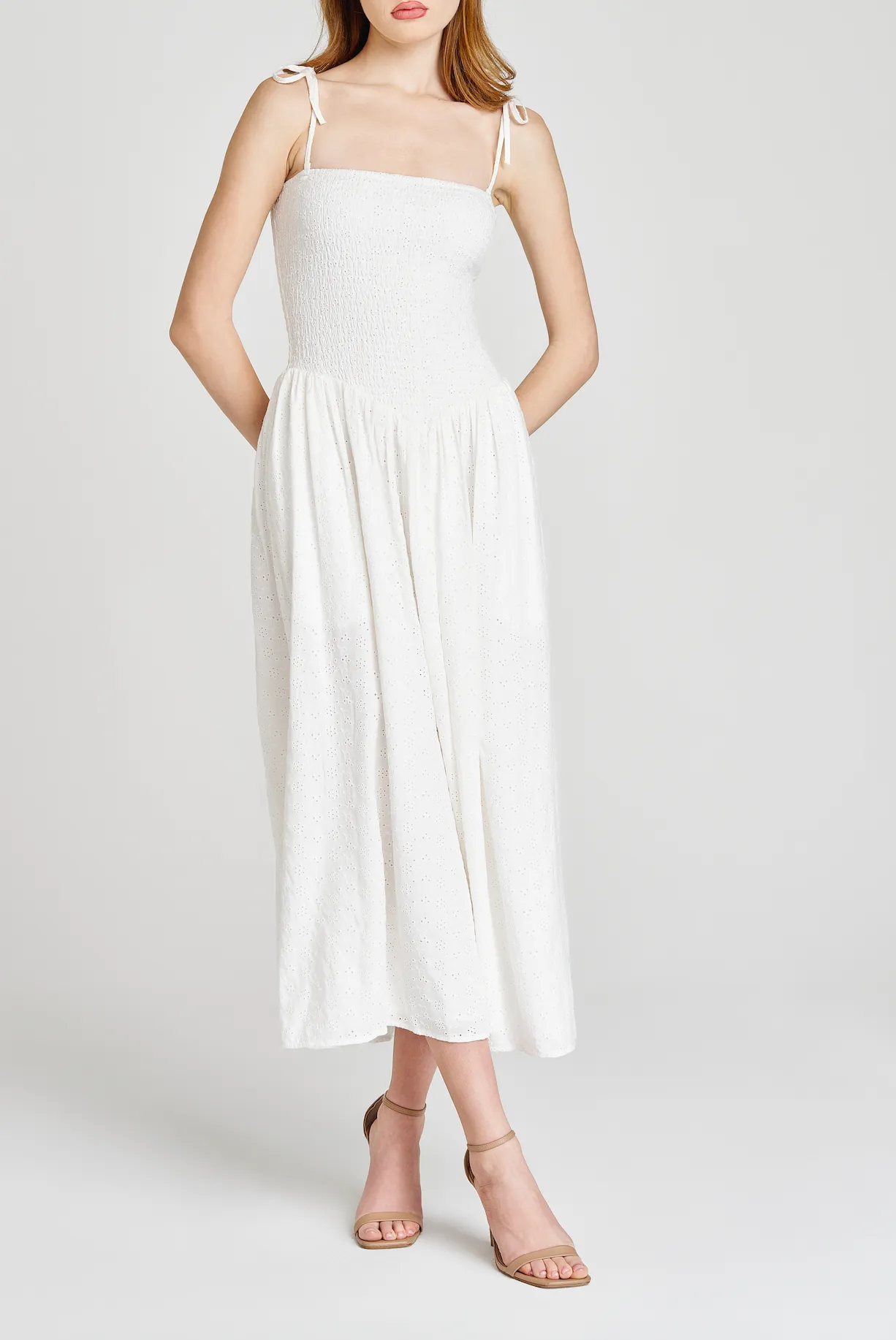 MELODY SMOCKED MIDI DRESS sold by Wayf product image thumbnail 2