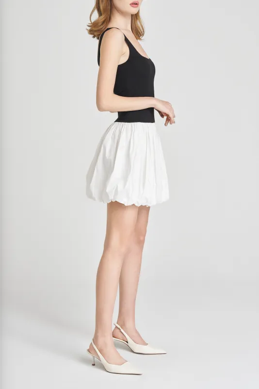 LILAH BUBBLE HEM MINI DRESS sold by Wayf