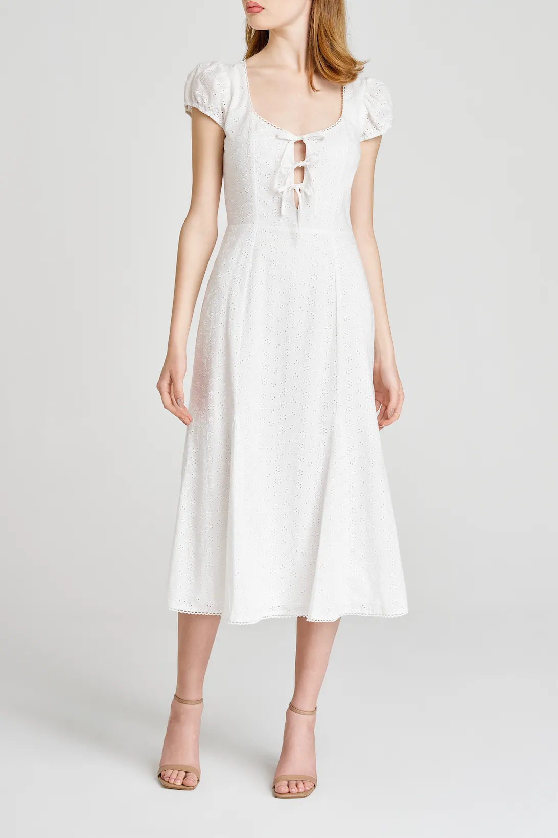 CARA EYELET MIDI DRESS sold by Wayf