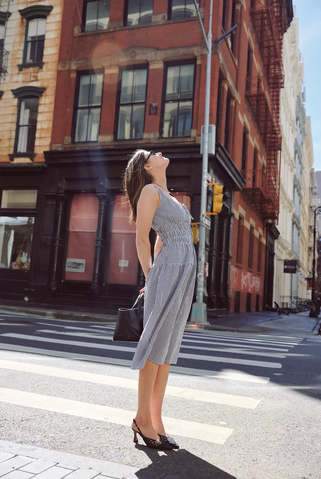 NINA SMOCKED MIDI DRESS sold by Wayf product image thumbnail 3