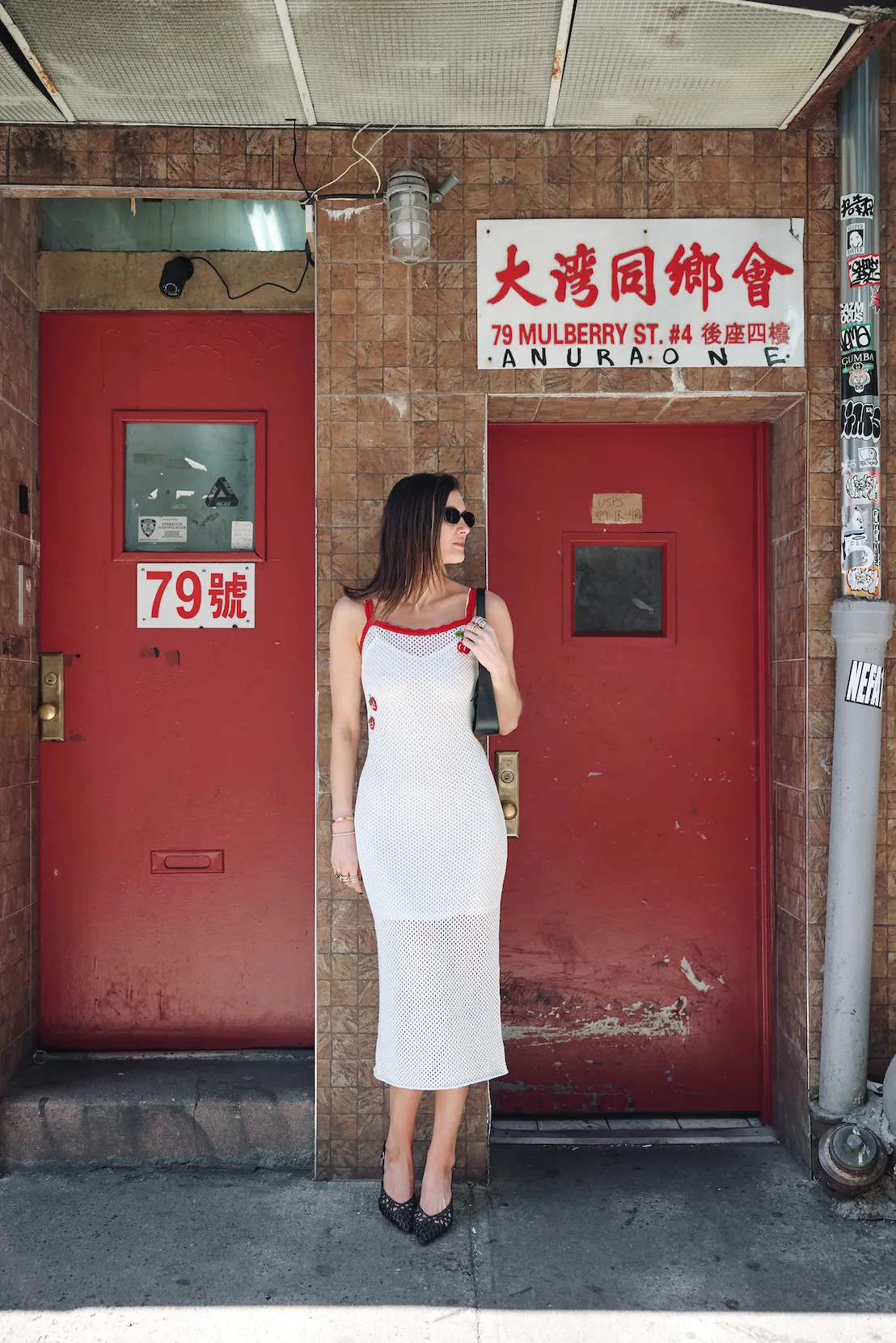 MARCIE EMBROIDERED DRESS sold by Wayf