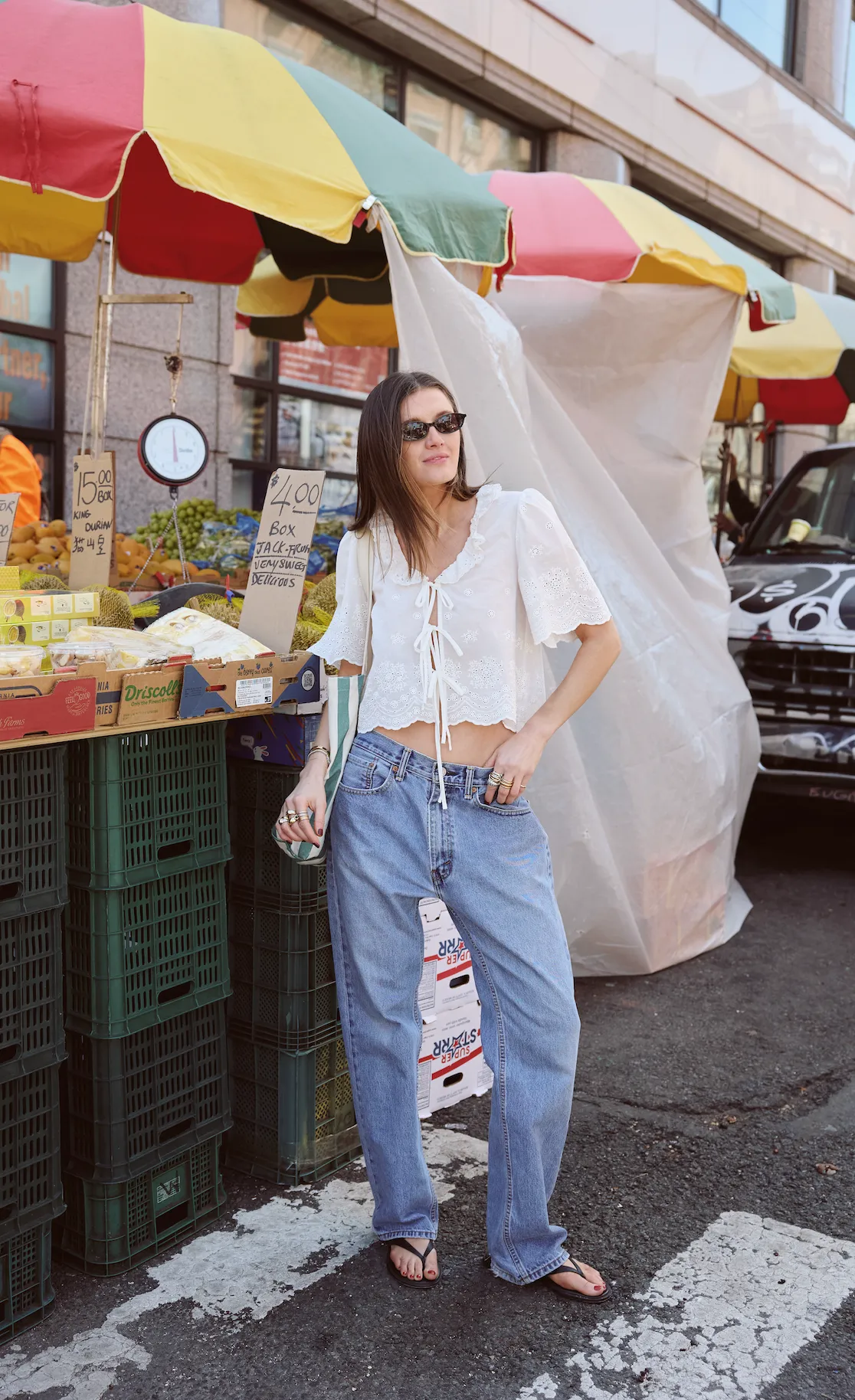 CAMILLA EYELET TOP sold by Wayf product image thumbnail 2