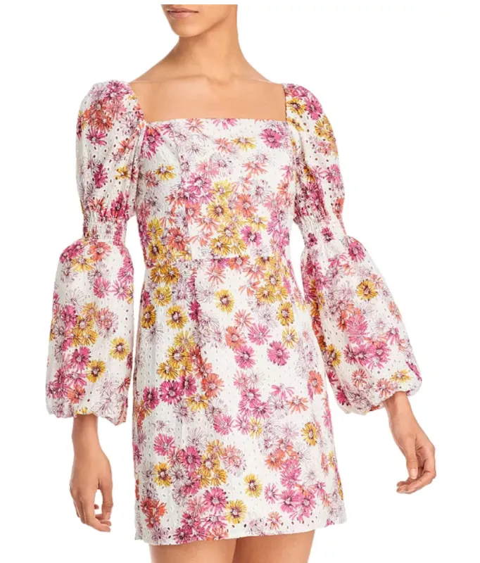 SOMERSET PUFF SLEEVE MINI DRESS sold by Wayf