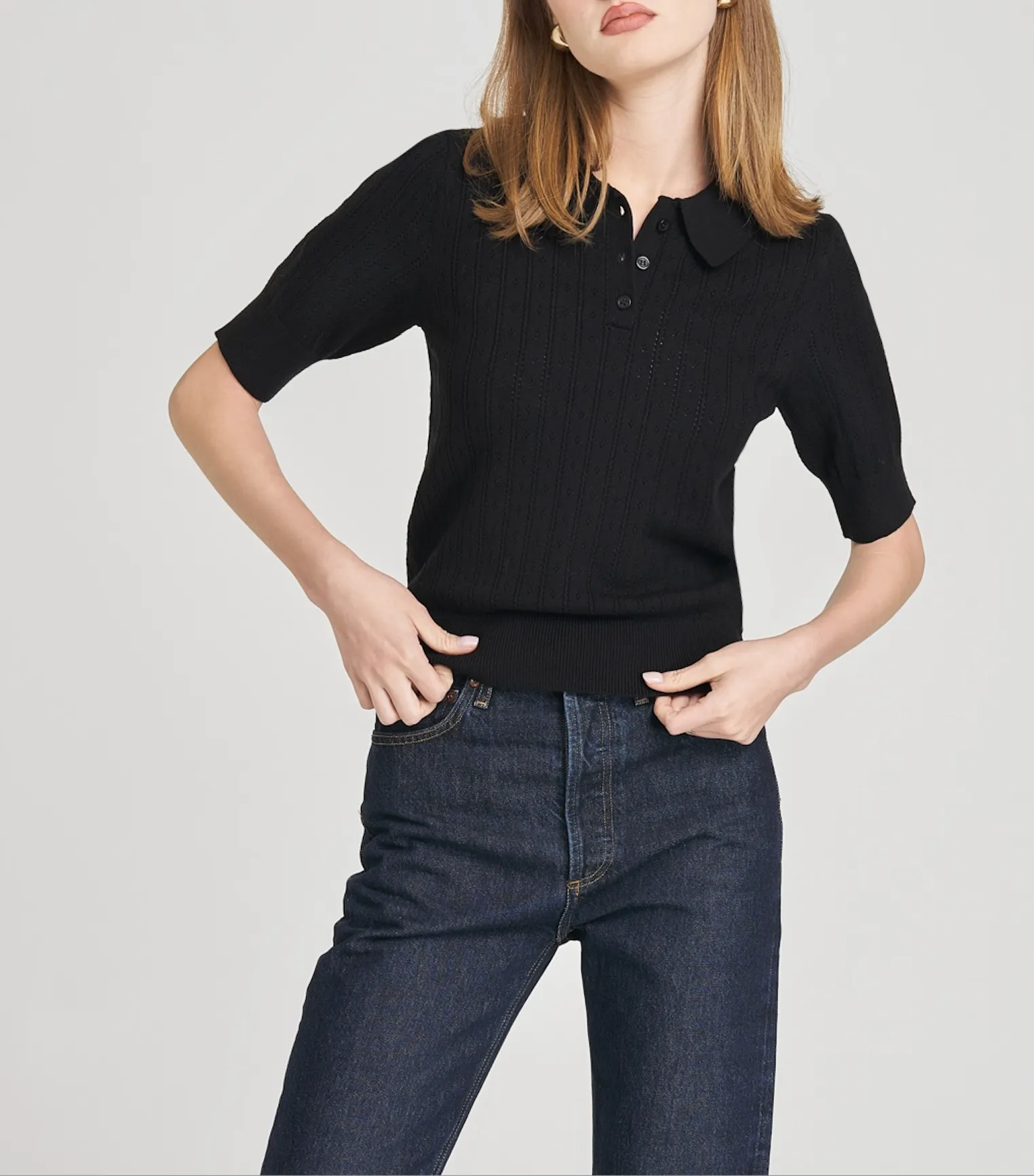 TAYLOR POINTELLE SWEATER sold by Wayf product image thumbnail 4