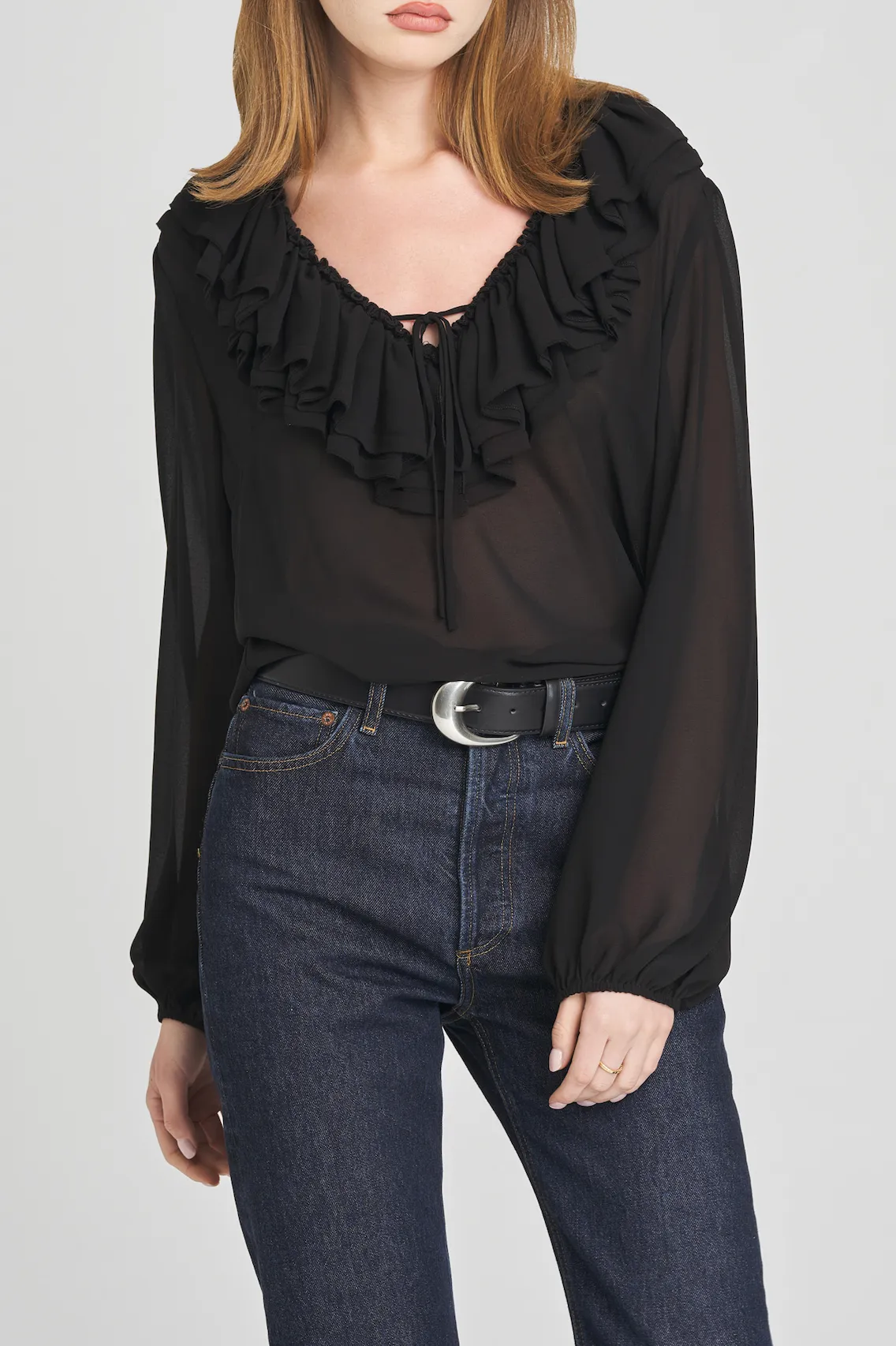 AGNES RUFFLE BLOUSE sold by Wayf product image thumbnail 2